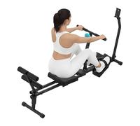 Cecotec Hydraulic Rowing Machine - Foldable and Compact - Drumfit Rower CompactROW. 12 Levels of Resistance, Weight up to 110 kg, Strengthens Arms, Back and Improves Cardiovascular Resistance