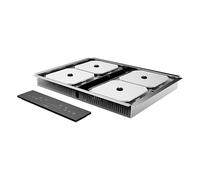 Cecotec Invisible Induction Plate - Hidden Under Countertop 60 cm Bolero Squad I 4300 Invisible FullFlex 7200W, Countertop 12-15 mm and Support 400º, 9 Speeds, Timer, Security Lock