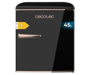Cecotec Mini Fridge Bolero CoolMarket TT Origin 45 Black E. Fridge Height 55 cm Width 44.8 cm Energy Class E Ice Tray and Chrome Handle Black