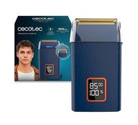 Cecotec PrecisionCare X-Trimm Pro Professional Blade Shaver. Leather Body, 9000 RPM Motor, 3 Speed, Titanium Blades, LED Display with% Battery and RPM, Battery Life 2 h, Lid