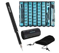 Cecotec PrecissionGyro 300 Infinity Manual Screwdriver, Precision Kit 128 Pieces, Multiple Bits Included, Case, Built-in Magnetizer