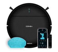 Cecotec Robot Vacuum Cleaner with Gyro Navigation Conga 999 Map Genesis 2000Pa Suction Motor, 2 Side Brushes, Mop, Autonomy 120 Mins, APP Control and Remote Control