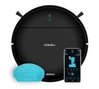 Cecotec Robot Vacuum Cleaner with Gyroscopic Navigation and App Conga M10 X-Treme. 2000Pa, Sweeping, Vacuuming, Wiping and Moping, 120 min Autonomy, Fall Sensors and 2 Side Brushes