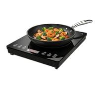 Cecotec Single Induction Hob Full Magma Slim Pure. 2000 W Power, 9 Adjustable Power Levels, Intuitive Touch Display, Integrated Timer, Robust and Very Easy Care Glass Design