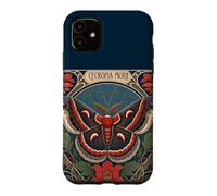 Cecropia Moth Magnificent Art Nouveau Insect Case for iPhone 11