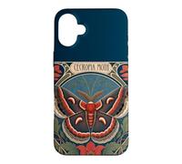 Cecropia Moth Magnificent Art Nouveau Insect Case for iPhone 16 Plus