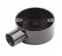 CED 20MM Black PVC Conduit Stop End Terminal Box - Water Resistant