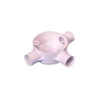 CED 20mm Tee 3 Way Conduit Box White Pvc