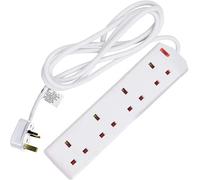 CED 4G3M Masterplug Bsg3-Mp Four Socket Long Extension Lead, 3 Meters, 13 Amp