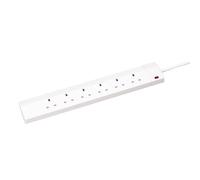 CED 6-Gang Extension Lead 2m White