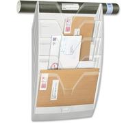 CED Cep 5 Compartments Wall File - White/crystal