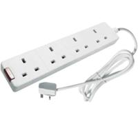 CED EXTENTION LEAD 4WAY FUSED WHITE
