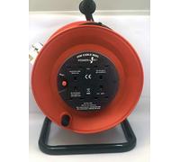 CED Heavy Duty 2-Way 10 Amp Extension Reel 25m Black WCR252