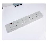 CED TS4213IS Extension Lead, 4-Way, White