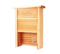 Cedar Alpha XL Bat Houses for Outside Clearance 16"x12" - Cedar Bat Box for Outdoor- Wall Post Pole Mountable - Alaskan Old Gowth Red Cedar - Bat Supplies for Wildlife Enthusiast Choice