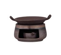 Cedar and Zen Herb Burner,Ceramic Aromatherapy Stove Essential Oil Burner,Tea Light Teapot Warmer & Cedar Zen Incense Burner Kit - Home Office Meditation Relaxation Tool (a)