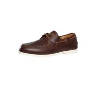 Timberland Men's Cedar Bay Essential Leather Boat Shoe, Rust Full Grain, 8.5 UK