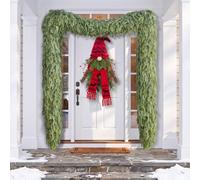 Cedar Christmas Garland for Mantel Realistic 12 FT Real Touch Decorations | Faux Pine Garland for Stairs Railing Artificial Garland for Door Frame Xmas Decoration Indoor Outdoor Fireplace Holiday Decor