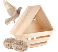 Cedar Dove Nesting Box Mourning Dove Nesting Box Bird Nesting Material Wooden Birdhouse Shelter for Bird Pigeon Nesting Roosting Platform Birdhouse Outdoors Garden Decoration