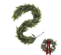 Cedar Garland, 6FT Christmas Garland, Real Touch Garlands Artificial Realistic Greenery Cypress Pine Garlands, Christmas Decorations, for Holiday Fireplace, Stairs,Table, Mantle, Wall (5 FT)