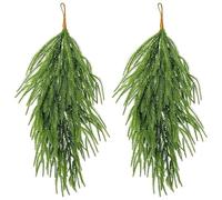 Cedar Garland, Mantle Christmas Swag, Artificial Pine Garland Decoration 26 Inch for Railing, Porch, Table, Window, Wall, Mantle, Door, Stairs, Fireplace