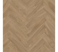 Cedar Herringbone Brown Wood Effect Anti-Slip Vinyl Flooring Sheet For Kitchen Bathroom Dinning Room -1M(3'3") X 2M(6'6")-2M²