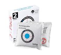 Cedar Mill Fine Firearms Gun Safe Dehumidifier - 100g Rechargeable Desiccant Packs - Reusable Moisture Absorbers for Rifle Cases, Firearms, Closet, Car - Pack of 2