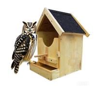 Cedar Owl House Kit - Weather-Resistant Wooden Bird House for Attracting Owls | Easy Assembly, Durable Outdoor Design