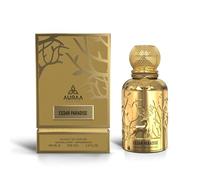 Cedar Paradise Extrait Perfume 100ml by Auraa Desire - Strong Spicy Fresh Scent - Perfume for Men Women Oud - Saffron Nutmeg Lavender Oud