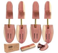 Cedar shoe tree with single tube - 2 pieces (fits shoe sizes 10.5-11.5).