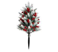 Cedar Tree - 22 Inch with Red Berries | Small Christmas Greenery Porch Tree,for Garden Yard Lawn Pathway Driveway Landscape Planter Indoor Holiday Winter
