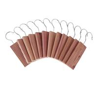 Cedar Wood Moth Repellent for Clothes Storage, Cedar Sachets with Hanging Hooks, Set of 12,Anti Moth Cedar Wood Blocks for Clothes, Wardrobes, Drawers, Storage Boxes