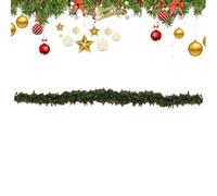 Cedar Wreath - Artificial Green Pine Wreath, Needle Leaf Door Decor, Hanging Decoration | Realistic Outdoor Mantel Stairs Porch Wall Accent For Festive Seasonal Home Display Use