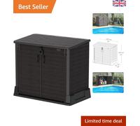 Cedargrain 850L Plastic Garden Storage Shed - Durable, Water-Resistant & Stylish