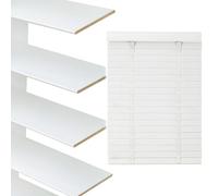 Cedario Wooden Blinds for Windows, Custom Made for Home Office Bathroom | Custom-made wooden venetian blinds with adjustable slats, corded or cordless control, privacy and easy-fit hardware.