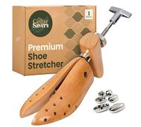 CedarSavers Professional Shoe Stretcher 2-Way Wooden Stretcher for Men & Women, Shoe Expander, Length & Width Shoe Widener, Brown, Men's Small / 6.5 - 9.5