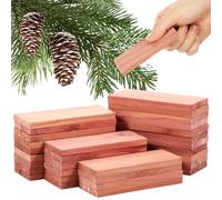 Cedarwood Moth Repellent for Wardrobes, 38 Pcs 100% Natural Ceder Block Cedar Plank Chip for Closet, Drawers, Cupboard, Cabinet, Shelf, Wardrobe Storage & Clothes, Ideal Moth Killer & Freshener