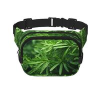 cedarwood Printed Fashion Crossbody Bag, Hiking Waist Bag, Square Double Layer Travel and Fitness Shoulder Bag
