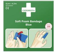 Cederroth 1009711 Soft Foam Bandage Blue 2m x 6cm Self-Adhesive La...