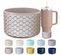 CEDIDJAC Silicone Boot for Stanley Cup 20-40 Oz,for Hydroflask Boot 12-24 Oz,for IceFlow 20-30 Oz,for Owala Tumbler 40 oz,Bottom Protector for Stanley Boot for Stanley Cup Accessories (Rose Gold)