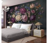 CEDNXOER Classical Peony Tulip Tapestry Wall Hanging Flowers Still Life Tapestries Landscape Wall Tapestry for Bedroom Dorm Living Room Home Decoration Background, 40 × 60 in