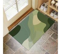 CEDNXOER Door Mat Indoor 60x90 cm, Non-Slip Dirt Trapper Door Mat, Machine Washable Simple Curved Low Profile Entrance Rug, Elegant Geometric Soft Inside Floor Carpet for Entryway