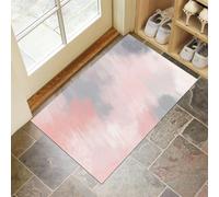 CEDNXOER Pink Door Mats Indoor, Abstract Paint Front Door Mat, Simple Graffiti Machine Washable Mat, 40x60 cm Super Soft Non Slip Doormat, Absorbent Floor Mats Heavy Duty Entrance Rug