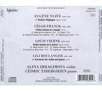 CEDRIC IBRAGIMOVA / TIBERGHIEN - VIERNE & FRANCK: VIOLIN SONATAS NEW CD