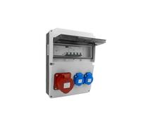 CEE 16A 400V 2x230V Schuko construction distributor DV-5534-D