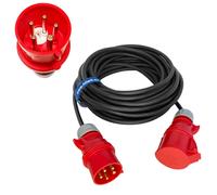 CEE extension cable H07RN-F 5 x 2.5 mm² (5 g 2.5) 16 A IP44 with phase inverter