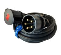 CEE heavy-duty extension cable, rubber H07RN-F 5G4mm IP44 32A 1-45m