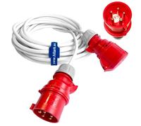 CEE high-current extension cable H05VV-F 5G2.5 16A phase reversal switch 1-50m