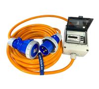 CEE high-voltage extension cable for motorhomes 32A PUR H07BQ-F 5G4mm2 1-25m