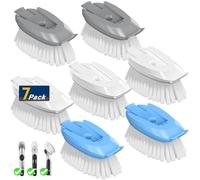 CEEDEE for OXO Dish Brush Refill Head: 7 Pack Dish Brush Cleaning Soap Dispensing Head Replacement for Scrubber (White)